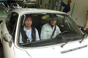 ポルシェ　大阪　911 Carrera RSドライブ体験の様子